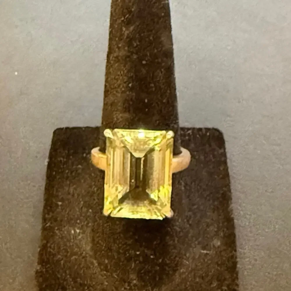 Tiffany & Co. Sparklers Cocktail Ring – Green Quartz, Sterling Silver (size 6) - Picture 6 of 6